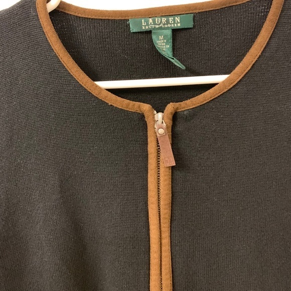 Ralph Lauren Black Brown Detailing Jacket‎ Cotton - Picture 4 of 4